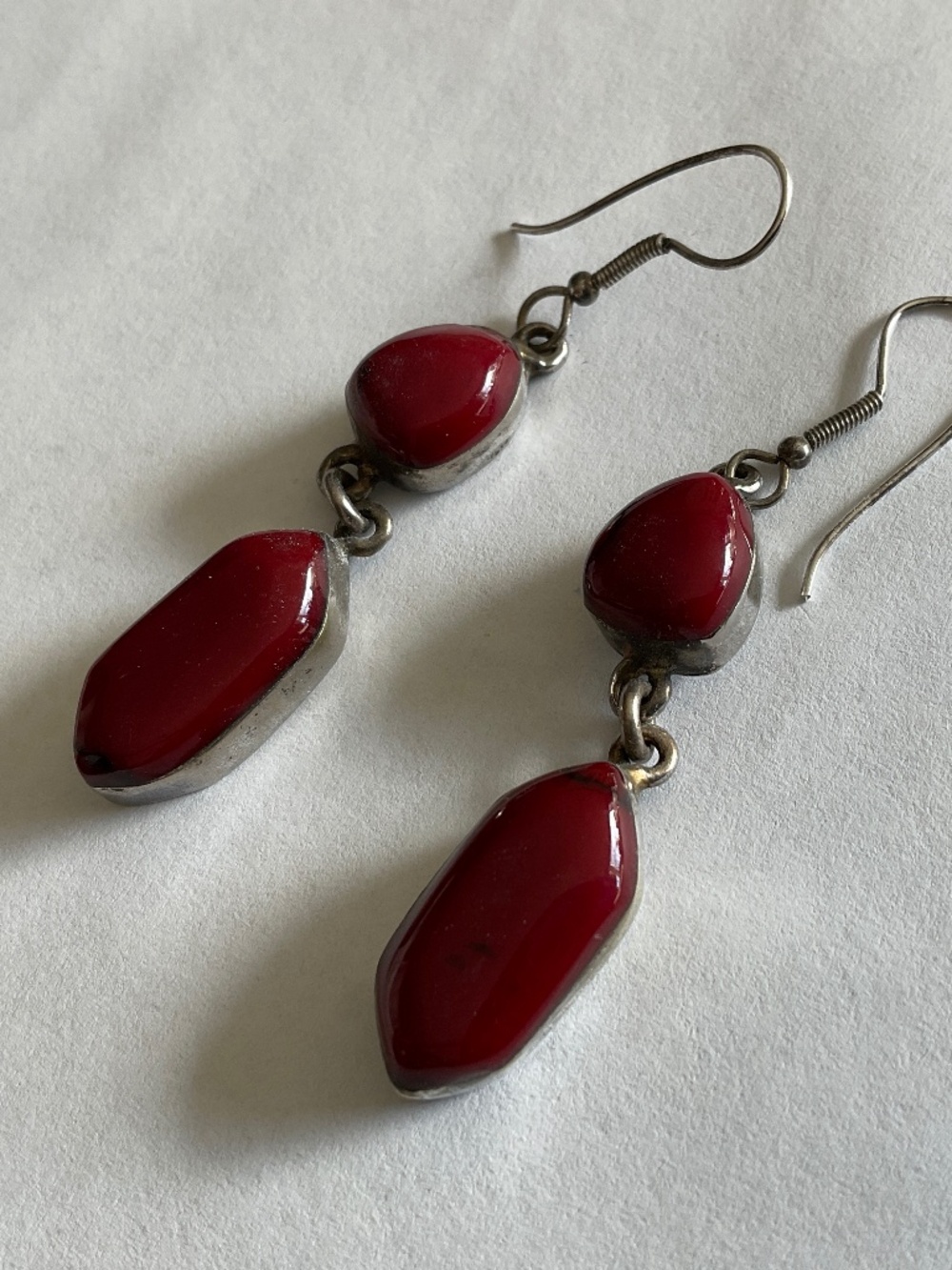 Mexico silver long earrings - Picture 2 of 8